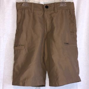 Urban Pipeline Youth Big Boys Super Strong Khaki Tan Cargo Shorts Knee Length 12